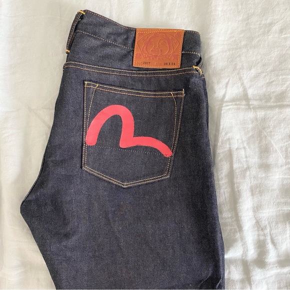 EVISU Original Seagull Icon Denim Jeans, 36" x 34" - Picture 1 of 8